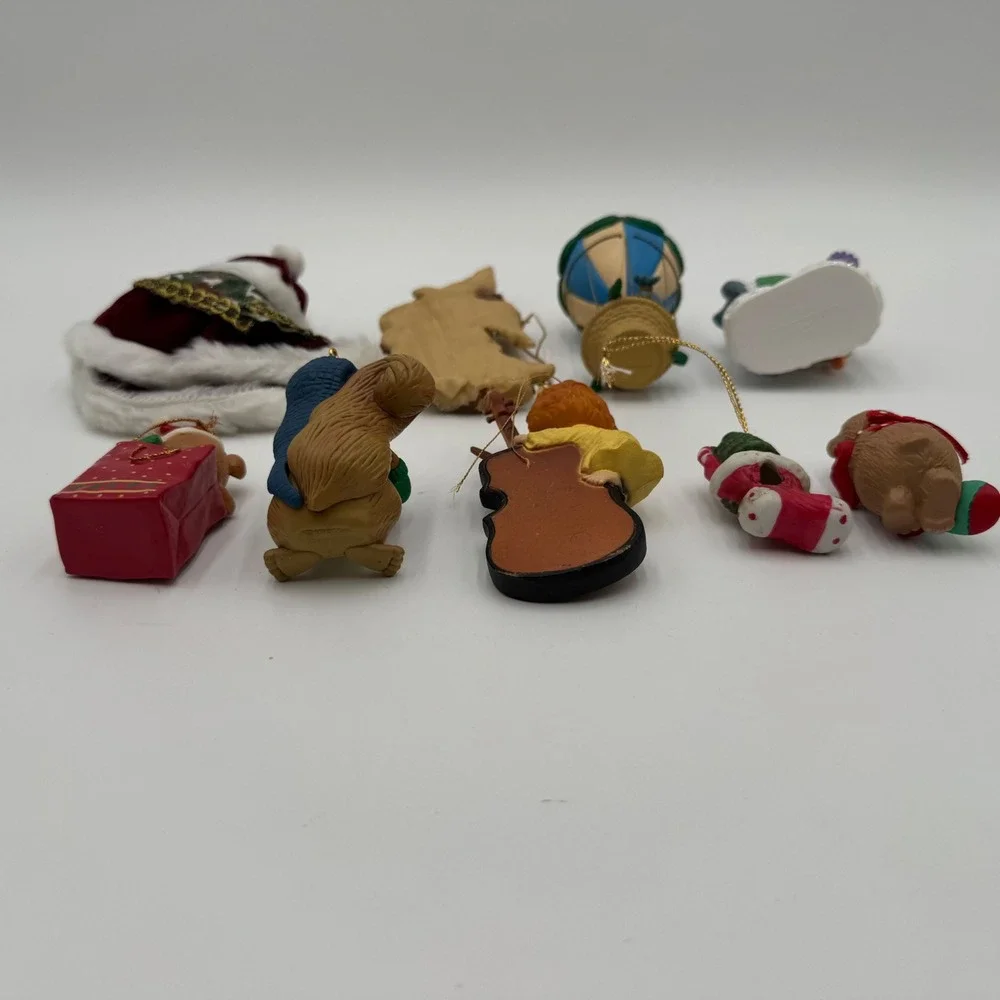 Vintage Christmas Ornaments Holiday Mixed Lot of 9 w/ Hallmark & Noma Tree Decor